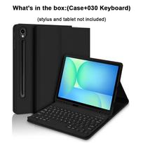 Keyboard Case for Samsung Galaxy Tab S10 Lite / S10 FE / S9 FE / S9 / S8 / S7 10.9-inch/11-inch Tablet Case with Pencil Holder Tab S8 11-inch&Portuguese blue