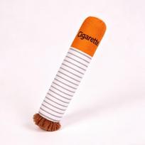 Stuffed Raw Dog Bite Toy Joint Cigarette Case Plush Cigar Funny Interactive Puppy Dog Chew Squeak Toys Cigarettes Toy for A Dog orange