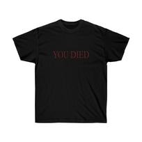 You Died Video Game Shirt Dark Souls M black