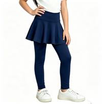 Kids' Color -Lined Casual Pants with Elastic Waist for Everyday Wear 140 tamsiai mėlyna