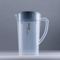 Pitcher with Lid HeatResistant Water Jug FoodGrade PP Material Large Capacity Cold 3L pilka spalva