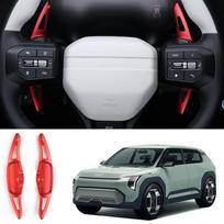 For Kia EV3 2024 2025 2pcs Aluminum Red Silver Steering Wheel Shift Paddle Wheel Shifter Extension LHD/RHD gray