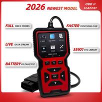 V519 Red Car Diagnostic Scanner Tool Automotive OBD2 Scanner for Engine Health Check with Color Screen Code Readers 4 black