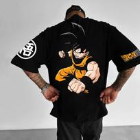 Anime Dragon Ball Vegeta IV Super Saiyan Manga Graphic Print T-shirt Men Women Streetwear Hip Hop Harajuku Y2K Fashion Loose Casual Oversized Top XXL tamsiai mėlyna spalva