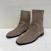 Sheepskin version niche high-end suede short western boots women's flat-bottomed super soft autumn and winter single boots 40 gray
