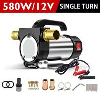 220V Electric DC 12V/24V Oil Pump Self Priming For Diesel Transfer Fuel Oil Well Water Pump 50L/min Forward And Reverse