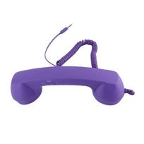 Retro 3.5mm Telefono Ragelis Mobiliojo Telefono Garsiakalbis Mikrofonas Išmaniesiems Telefonams One Size violetinė