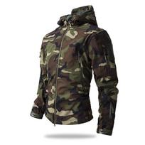 Unisex Multi-color Softshell Fleece Jacket - Windproof, Waterproof, Warm for Autumn/Winter Outdoor Adventures S black