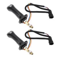 2Pcs 3 Button Excavator Joystick Handles 6 Pin Aluminum Alloy for Doosan DH DX150 215 225 300 370‑9C balta
