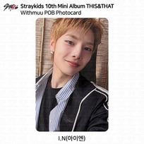 Stray Kids SKZ 10th Mini Album THIS & THAT Withmuu POB Photocard I.N - Withmuu POB gray