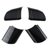 4 vnt. nerūdijančio plieno automobilio vairo panelės blizgučių apdailos lipdukas, skirtas Ford Focus 2 Mk2 2005 - 2012 m. priedai black