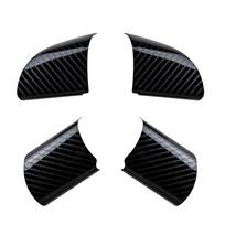 4 vnt. nerūdijančio plieno automobilio vairo panelės blizgučių apdailos lipdukas, skirtas Ford Focus 2 Mk2 2005 - 2012 m. priedai black