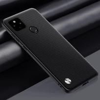 Prabangus PU odinis dėklas, skirtas Google Pixel 5 5A 4A 5G galinis dangtelis silikono apsauginis telefono dėklas, skirtas Google Pixel 4A 4G Pixel5 Coque For Pixel 4A 4G matinė juoda spalva