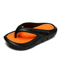 2024 New Men's Flip Flops Summer Outdoor Beach Sandals Thick-Soles Beach Beach Sandals Comfortable Convenient Soft Casual Shoes 41 black
