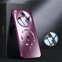 Cooling Armor Shockproof Case For Oppo Find X8 Pro X7 For Magsafe Magnetic Magsafing Cover For Reno 12 11 13 Pro Lens Protector Find X8 white