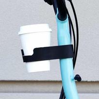 Folding Bike Coffee Cup Holder – Colorful  Water Bottle Stand, No-Drill Cup Mount for Cycling Accessories One Size white