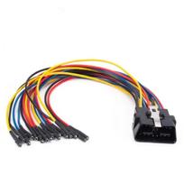 Car OBD2 Male 16Pin Welding free Terminal Male OBD 4Pin Can Line DIY OBDII Connector Jumper Adapter 30cm 16Pin male gray