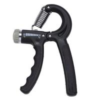 R-Shape Customizable Fit Hand Grip Athletic Activities Strength Countable Exercise Strengthener Gripper Spring Finger Pinch Practical Use gray