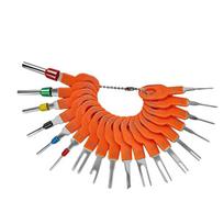 Terminal Pin Removal Tool Professional 18pcs Terminal Extractor Kit With Metal Plastic Construction For Vehicle Wiring žalia