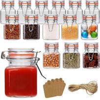 4 oz Spice Jars, Small Empty Spice Containers with Sealing Flip Top Lids, Suitable for Spices, Art Craft Storage, Home Kitchen 6PCS gray
