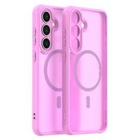 Samsung Galaxy S25 FE Phone Case, Magnetic Shockproof Phone Case Cover for Samsung Galaxy S25 FE rožinė