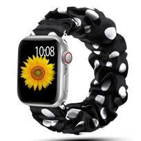 Scrunchie Strap for Apple watch band 44mm 40mm 42mm 38mm ultra 49mm Elastic Nylon Solo Loop bracelet iwatch 3 4 6 7 8 45 mm 41mm 42mm 44mm 45mm 49mm&L   (152mm-198mm) gray