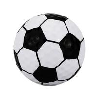 Yousheng Rubber Golf Practice Ball, Football Basketball Tennis Baseball Pattern Golf Ball, Double Layer Golf Ball for Driving Range Indoor Outdoor white