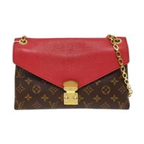 [Pre-Owned] Pallas Brown Coated Canvas Monogram Legend Crossbody Shoulder Bag With Gold Hardware - Good #1701T4H ONE SIZE
