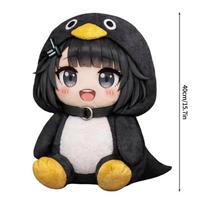 Gugaga Pingvinas Goo Goo Gaga Pingvinas Raktų pakabukas Kawaii Pingvino Dovanos Pakabukas Raktų pakabukas Anime Raktų pakabukas Raktų dangtelio Dovanos Anime Dovanos black