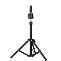 Hair Perming Training Wig Stand Aluminum Alloy Tripod, Adjustable Mannequin Head Stand, Cutting Practice Base Reinforced for Cosmetology, Hairdressing 80 cm black