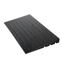 VEVOR Rubber Threshold Ramp, 3  Rise Threshold Ramp Doorway, 3 Channels Cord Cover Rubber Solid Threshold Ramp