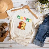 Italian Dessert Panettone Fruit Cake Jersey T Shirt For Holiday Pride L white