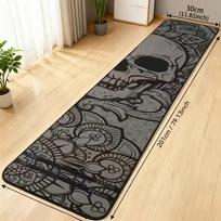 Dart Floor Mat Non Slip Wear Resistant Dart Throw Mat for Game Room Bar Dart Board Protective Carpet Home Decor 30x201cm 12x79inch black