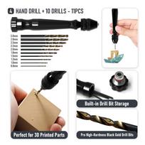 3D Printer Tool Kit Filament Cutting Model Finishing Deburring Tools for Fused Deposition Modeling SLA Printers Removing Support Cleaning Nozzle black