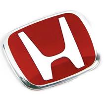 For Honda Civic Accord City CRV Jade GWET23 Fit Odyssey Hybrid Red Black Blue Interior  Car Steering Wheel Emblem H-Sticker raudona