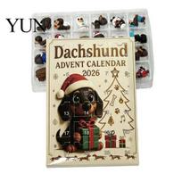 Creative Christmas Countdown 2026 Owl/Dog Advent Calendar, 24 Days with Mini Animal Calendar Figurine Ornaments, PVC Collectible Figures for B