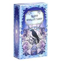 Silent Desolate Tarot Deck With Thick Playing Mat For Casual Card Play blue