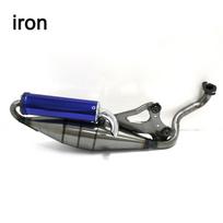 Išmetimo sistemos duslintuvo vamzdis motoroleriui, mopedui Honda DIO50 ZX50 AF34 AF35 Mopedas 50cc 2-taktis motoroleris Išmetimo vamzdis iron blue