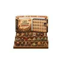 Advent Calendar Days Acrylic Accessories Christmas Holiday Countdown Surprise Gift Box One Size beige