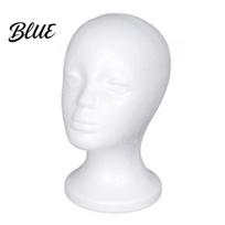 Mannequin Head for Hats Foam Head, Male Female Hat Display Stand, Lightweight Model Wig Storage Making Supplies C