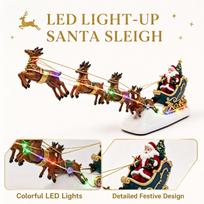 Christmas Pulling Cart with Figure, Holiday Decoration, Ornament One Size brown