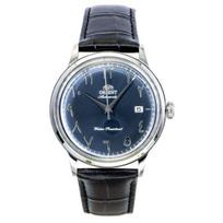 Orient Classic Bambino Leather Strap Navy Blue Dial Automatic RA-AC0036L Men's Watch tamsiai mėlyna spalva
