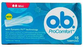 "O.B. Procomfort" 16 tamponų "Mini"