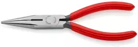 Knipex Replės šoniniam pjovimui smailia nosimi, įstrižai pjaustomos replės, plastikinės, raudonos, 160 mm, 115 g