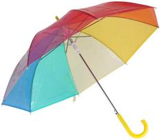 Redcliffs Parasol Didelis pusiau automatinis skėtis, vaivorykštė, Ø 80 cm