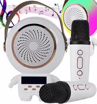 Belaidis asmeninis karaoke rinkinys su „Bluetooth“ garsiakalbiu + 2 mikrofonais