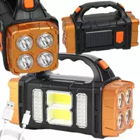 Nešiojama saulės lempa su LED ir powerbank funkcija HB-2678