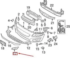 VOLVO C70 MK2 Priekinis Kairysis Rūko Žibinto Apdailos Elementas 31323592 NAUJAS ORIGINALUS