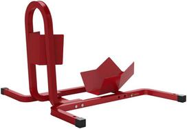 HOMCOM Motociklo stovas 17-21", 430-530 mm priekšējai ratui, reguliuojamas, metalinis, raudonas