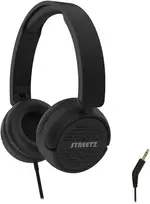H110 ausinės STREETZ, sulankstomos, su garso reguliavimu, 3,5 mm, juodos / H110-BLK / 6612119